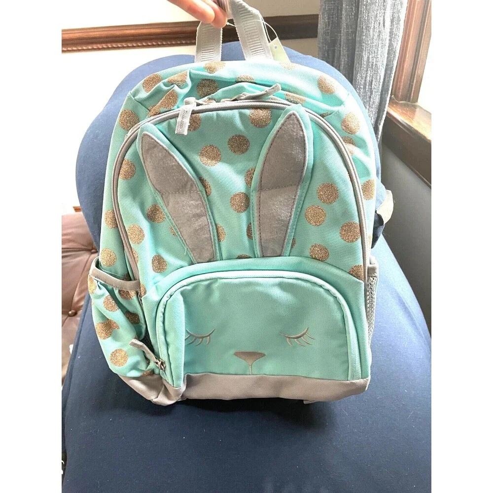 Pottery barn school kids School glitter BACKPACK rainbow travel Bag Girl kid🌈 .